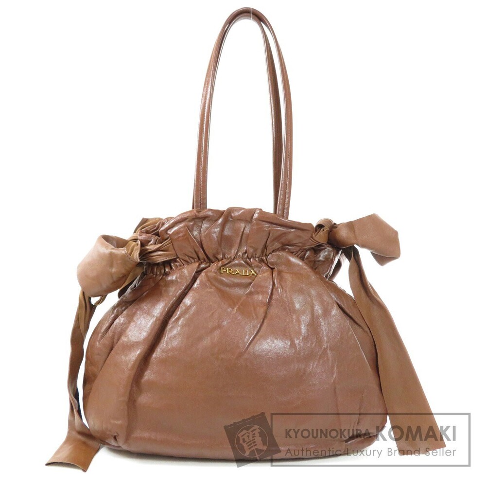 Prada Logo Rion Tote Bag Calfskin